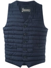 Herno Padded Gilet In Blue