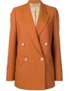 Acne Studios Double Breasted Suit Jacket Orange