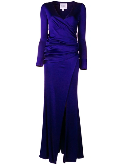 Galvan Long Allegra Dress - Blue