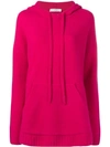 Pringle Of Scotland Oversized Soft Hoodie In Pink