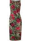 Dolce & Gabbana Leopard Print Dress - Brown