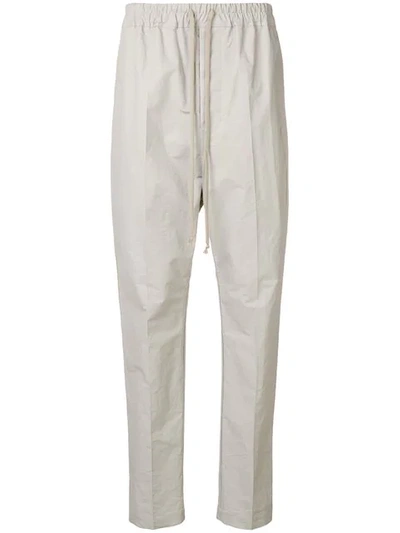 Rick Owens Track Style Tailored Trousers In Neutrals
