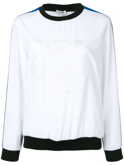 Kenzo Embroidered Tiger Top In White