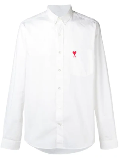 Ami Alexandre Mattiussi Ami De Coeur Shirt In White