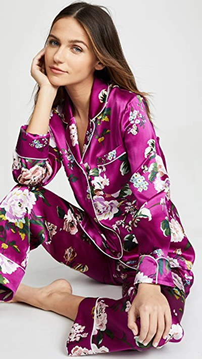 Olivia Von Halle Lila Pajama Set In Marple