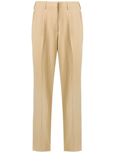 Etro High Waisted Trousers In Brown