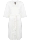 Rick Owens Drkshdw Belted T In White