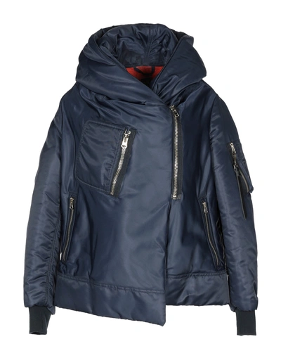 Bacon Synthetic Down Jackets In Dark Blue
