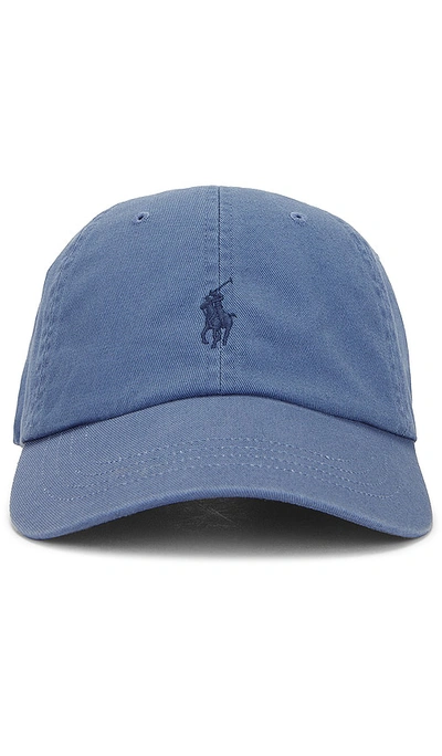 Polo Ralph Lauren Pony Logo-embroidered Cotton Cap In Blue