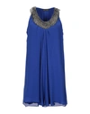 Plein Sud Short Dress In Bright Blue