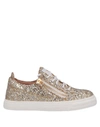 Giuseppe Zanotti Sneakers In Gold