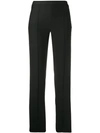 Hebe Studio Slim Tailored Trousers In Black