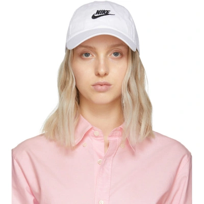 Nike Sportswear Heritage86 Futura Washed Adjustable Back Hat In White |  ModeSens