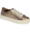 Frye Lena Low Top Sneaker In Golden Silver