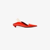 Proenza Schouler Red 20 Glossy Leather Slingback Pumps