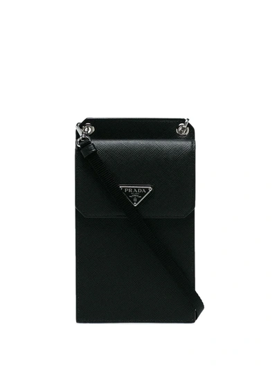 Prada Small Detachable Strap Leather Pouch - 黑色 In Black