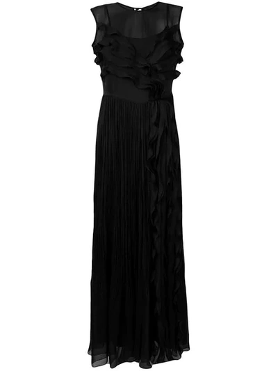 Irina Schrotter Pleated Dress In Black