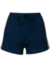 Isabel Marant Étoile Side Stripe Track Shorts In Blue