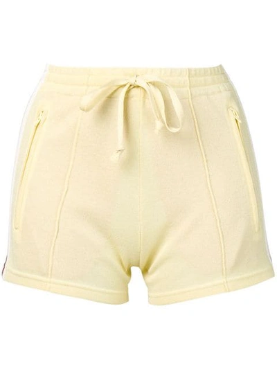 Isabel Marant Étoile Side Stripe Track Shorts In Yellow