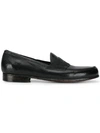 Lidfort Classic Penny Loafers In Black