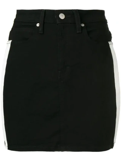 Calvin Klein Jeans Est.1978 Side-stripe Skirt In Black
