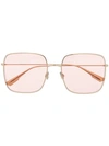 Dior Stellaire1 Square-frame Sunglasses In Gold