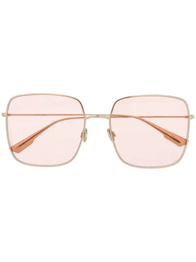 Dior Stellaire1 Square-frame Sunglasses In Gold