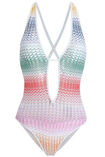 Missoni Mare Woman Crochet-knit Swimsuit White