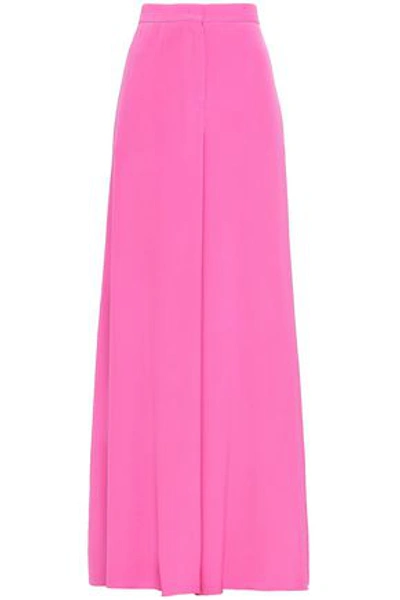 Emilio Pucci Woman Silk Crepe De Chine Wide-leg Pants Pink