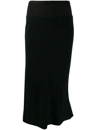 Rick Owens Flared Skirt In Black