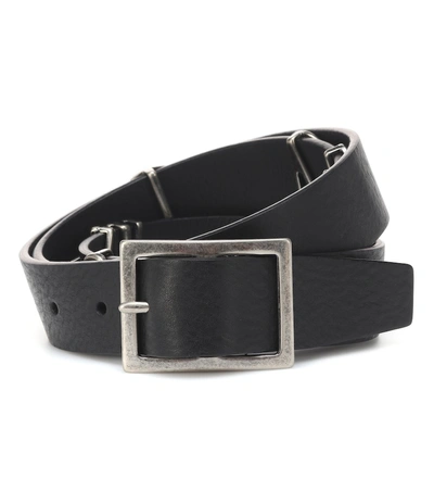 Vetements Leather Belt In Black