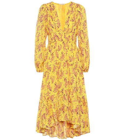 Ulla Johnson Joan Cotton And Silk Dress In Yellow