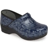 Dansko Pro Xp 2.0 Clog In Navy Floral Leather