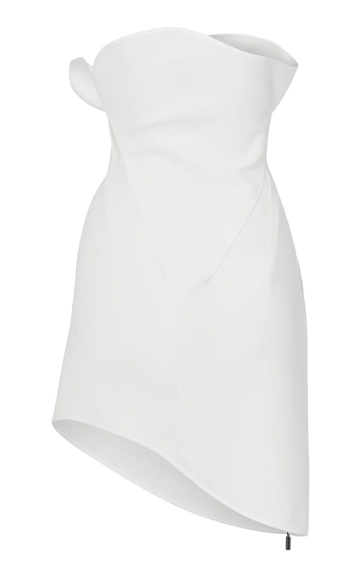 Maticevski Panache Asymmetrical Mini Skirt In White