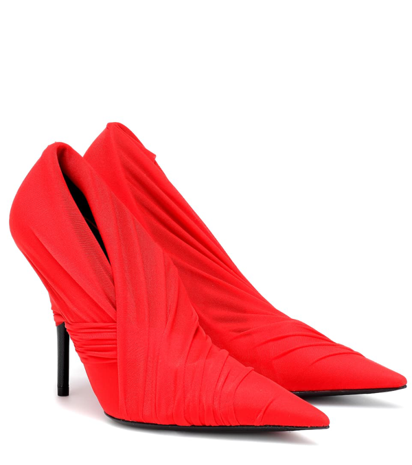 balenciaga red pumps
