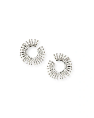 Auden Valeria Hoop Earrings In Silver