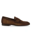 To Boot New York Enzo Suede Penny Loafers In Softy Siga