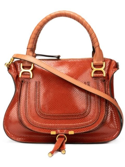 Chloé Marcie Handbag In Brown