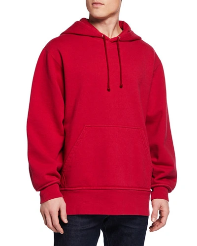 Calvin Klein 205w39nyc Men's Oversized Hoodie Sweatshirt In Medium Red