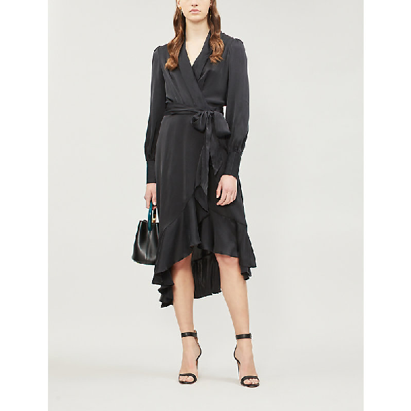 zimmermann black silk dress