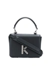 Kenzo K-bag Crossbody Leather Bag In Black