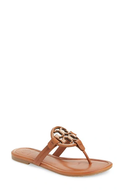 Tory Burch Miller Leather Sandals In Brown