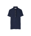 Tory Burch Deneuve Polo In Navy Blue