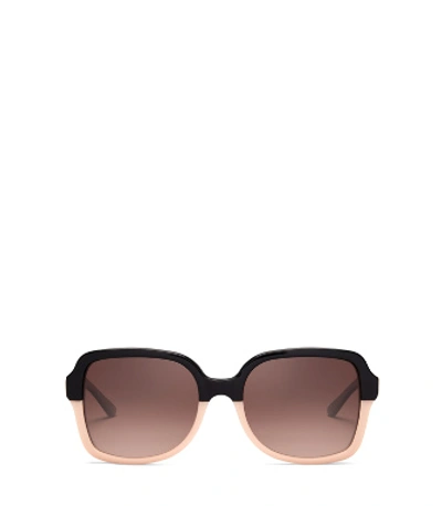 Tory Burch Polarized Panama Sunglasses In Black