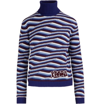Prada High-neck Sweater In Inchiostro