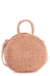Clare V Alice Woven Sisal Straw Bag - Pink In Blush Pink Woven