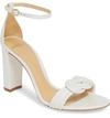 Alexandre Birman Chiara Knot Ankle Strap Sandal In White