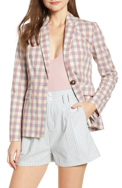 English Factory Gingham Check Blazer In Multi