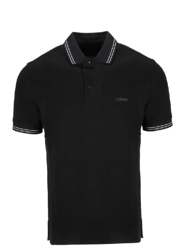 Z Zegna Logo Polo Shirt | ModeSens