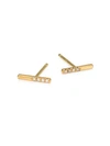 Zoë Chicco 14k Gold Diamond Bar Stud Earrings